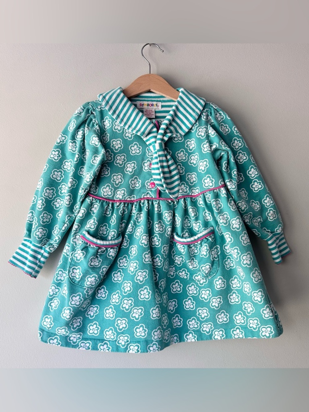 Vintage Gymboree Striped and Floral Blouse